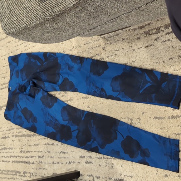 Lululemon Wunder Under Pant *Full-On Luxtreme Jumbo Inky Floral Black Inkwell - Picture 11 of 12